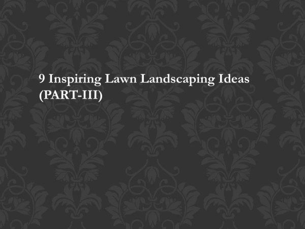 9 Inspiring Lawn Landscaping Ideas PART 3