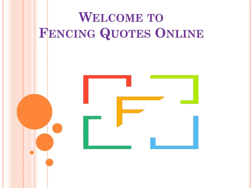 welcome to fencing quotes online