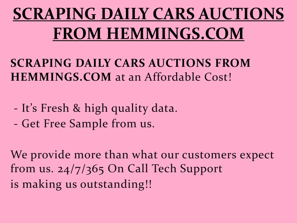 scraping daily cars auctions from hemmings com
