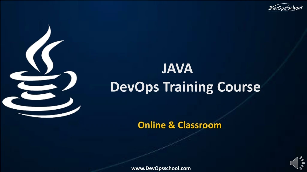 java devops training course online classroom