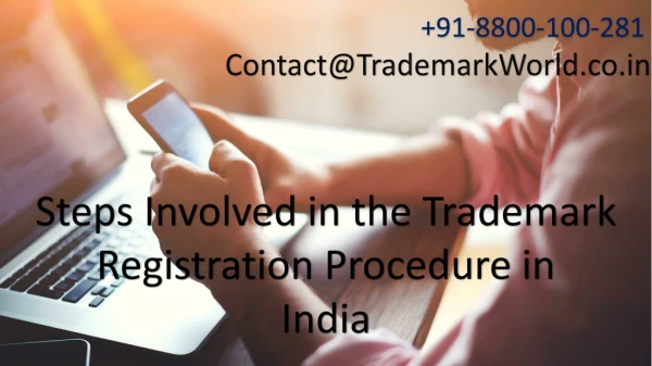 Steps Involved in the Trademark Registration Procedure