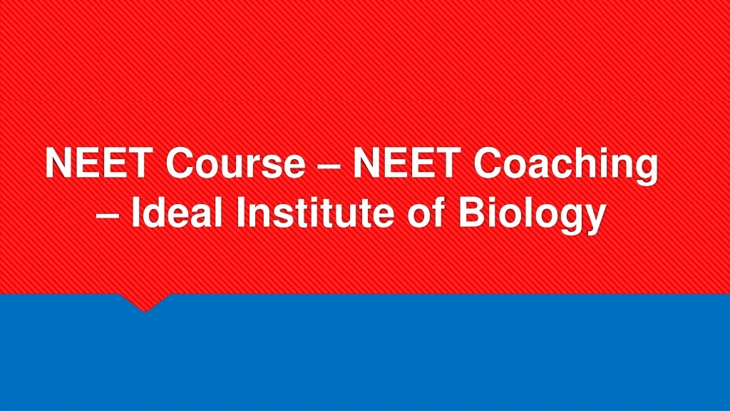neet course neet coaching ideal institute of biology