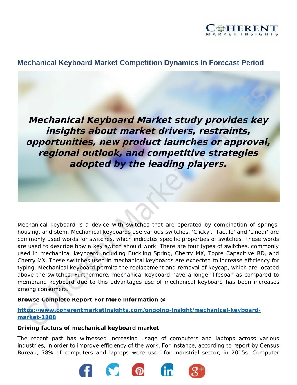 mechanical keyboard market competition dynamics