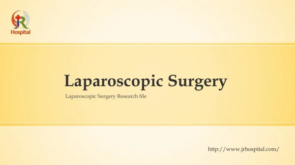 Laparoscopic Surgery Doctors in Greater Noida | JR Hospital Book Appointment