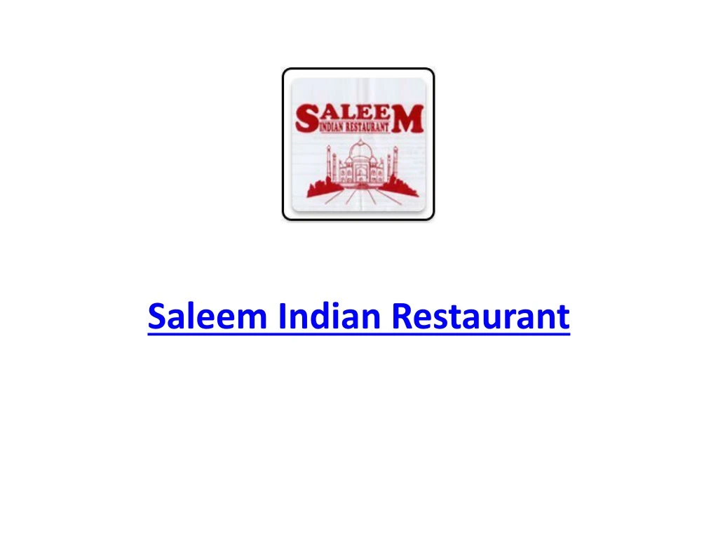 saleem indian restaurant