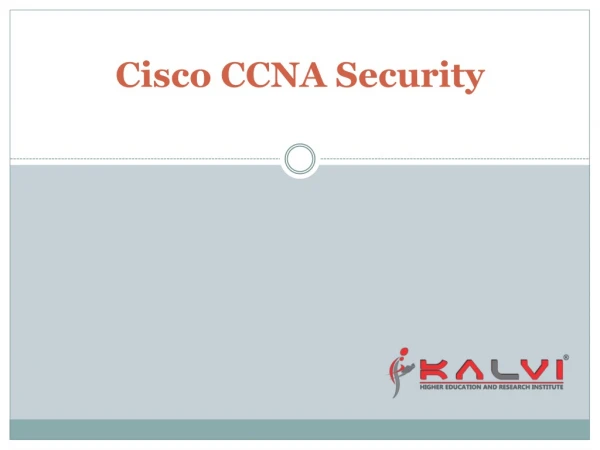 Cisco CCNA Security