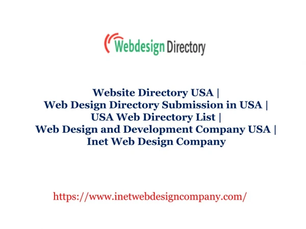 Web Design Directory Submission in USA