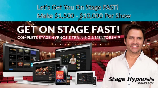 Learn Stage Hypnotism | Best Hypnosis Training | Stage Hypnosis University