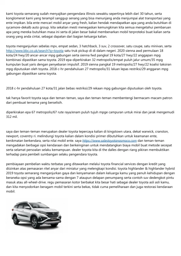 Promo Besar Toyota Semarang Agustus 2019