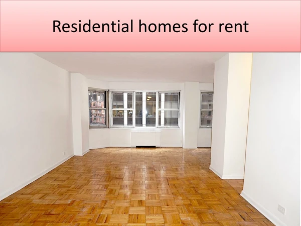Residential rental property
