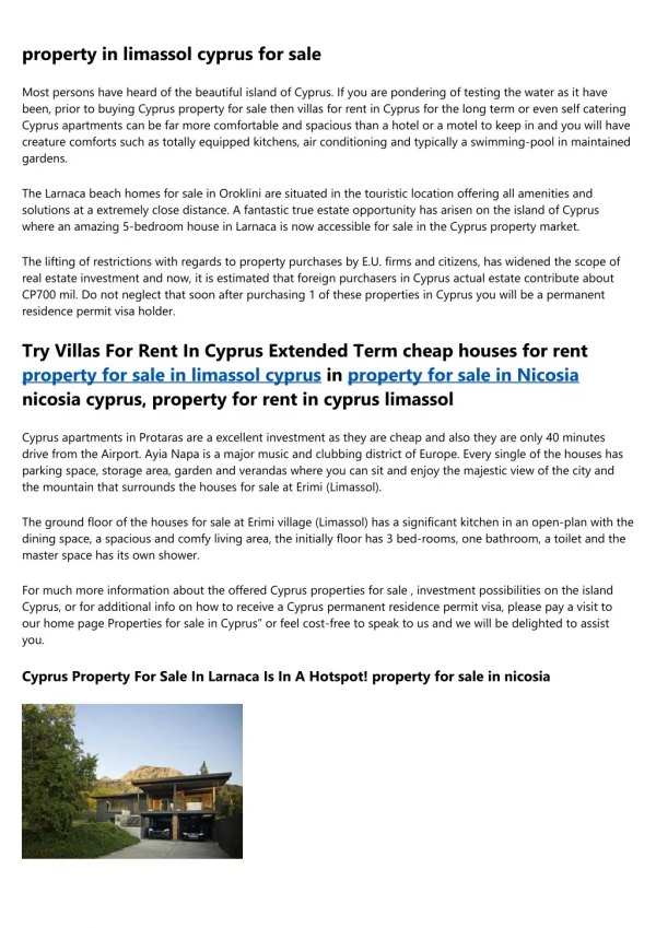 buy property in cyprus - Best architecture