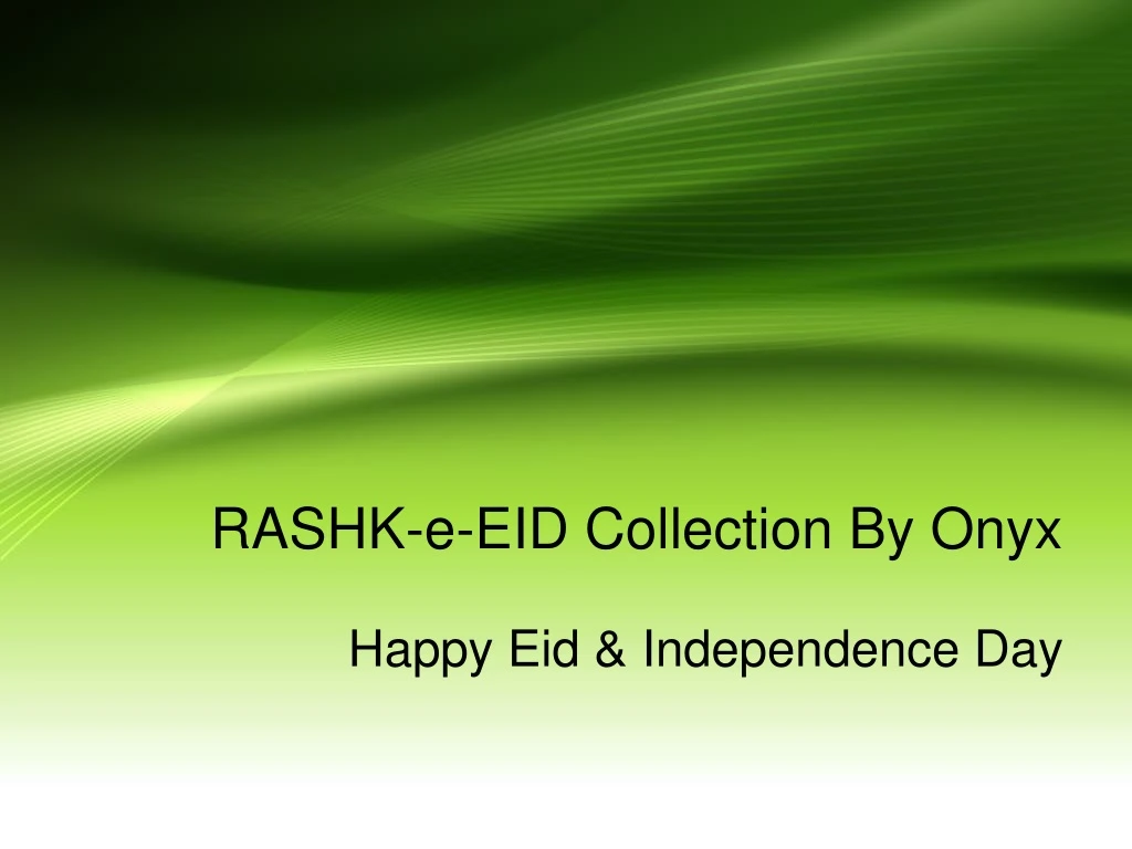 rashk e eid collection by onyx