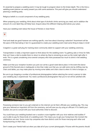 Getting Yourself Ready For Your " Special " Time: Wedding ceremony Assistance - slide 1