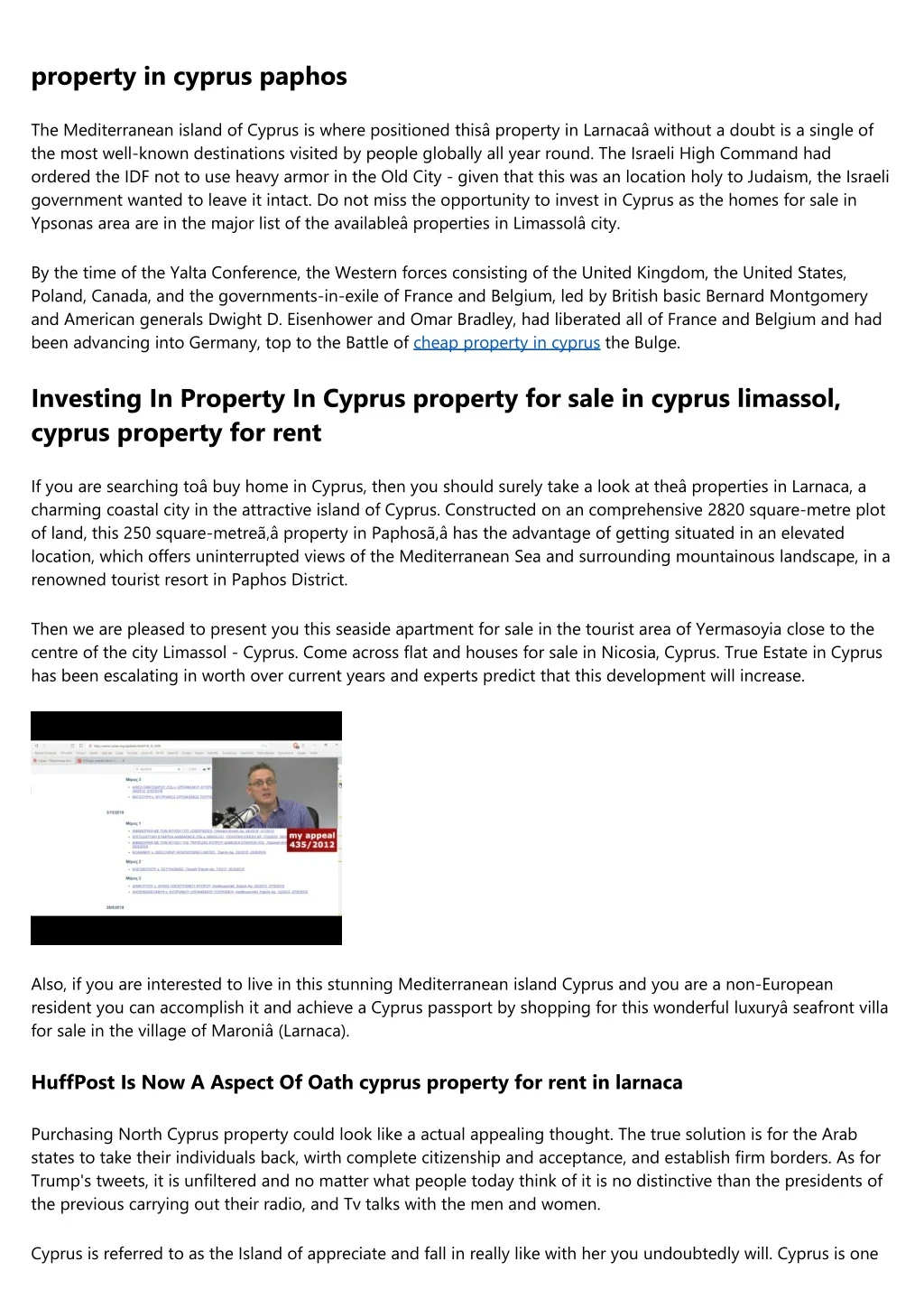 property in cyprus paphos