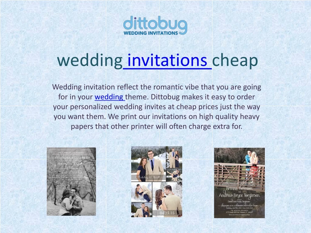 wedding invitations cheap