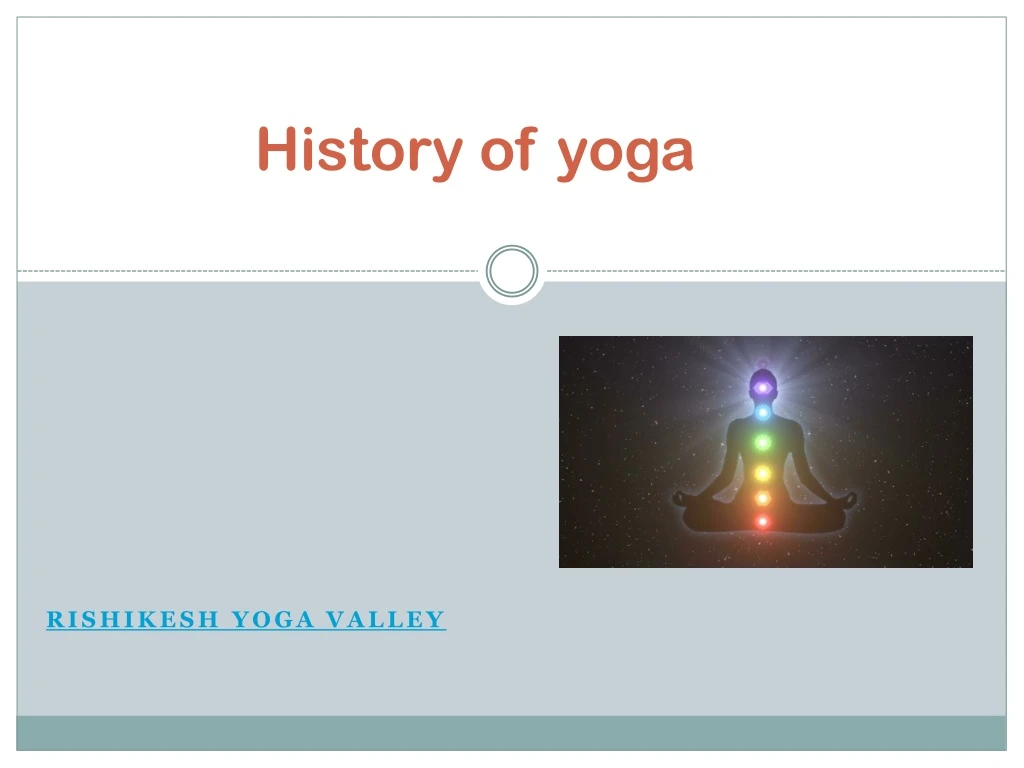 history of yoga