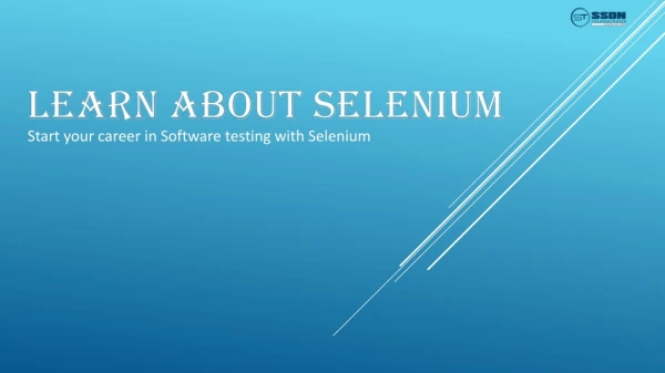 Learn About Selenium | Selenium Training In Gurgaon