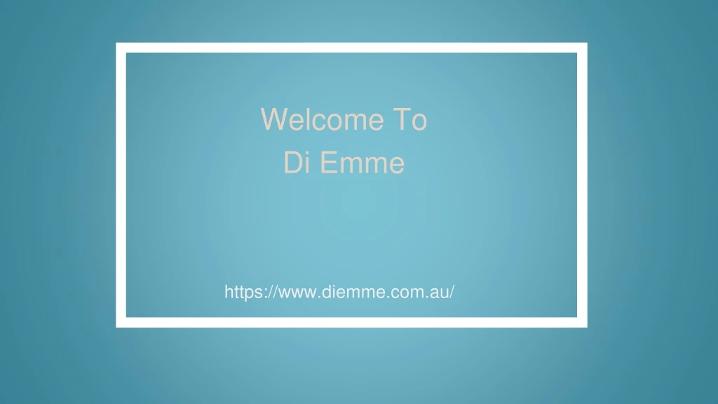 welcome to di emme