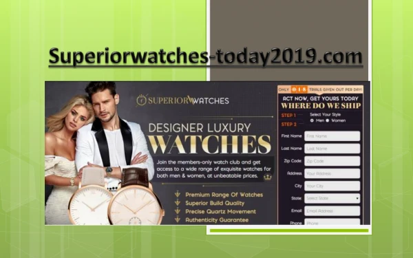 Superior Watches Today2019 for Men & Women - 877-474-3607