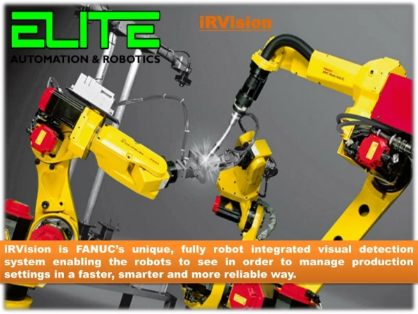 Robotic Vision Products - FANUC iRVision
