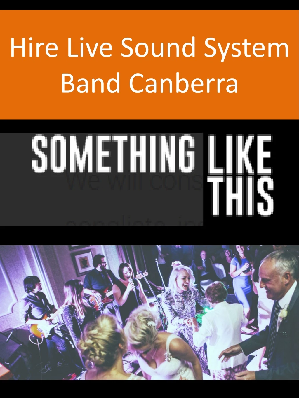 hire live sound system band canberra