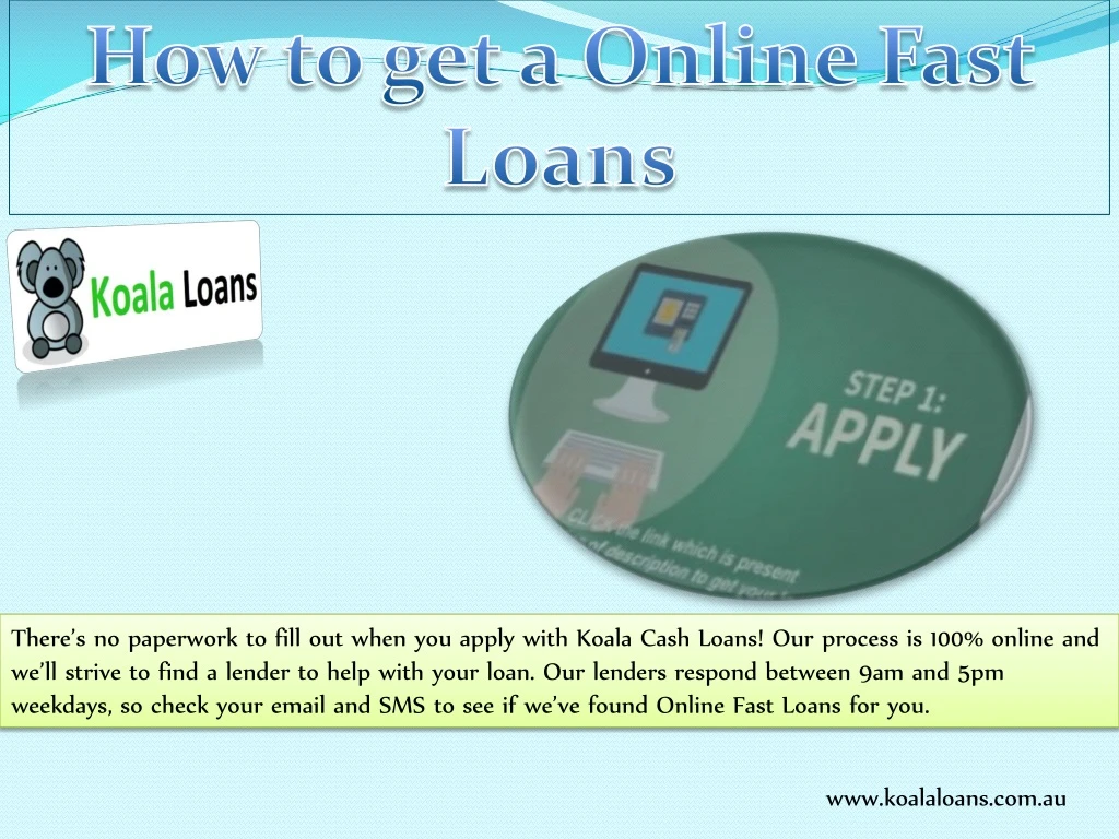 how to get a online fast loans