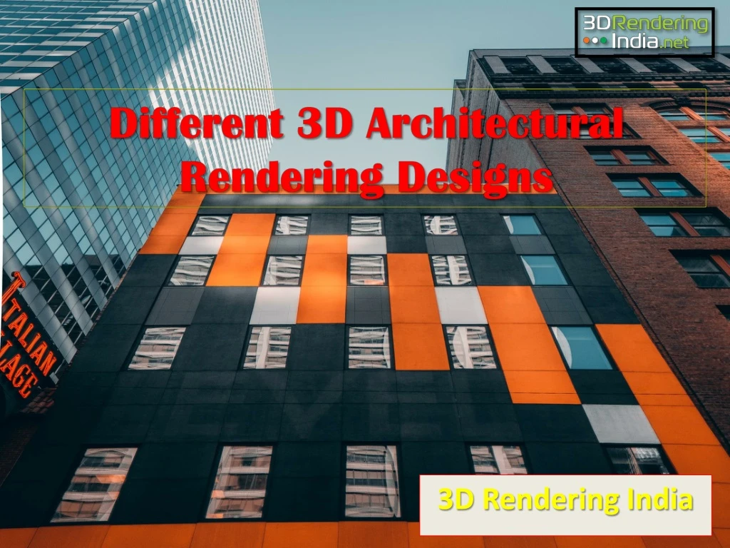 different 3d architectural rendering designs