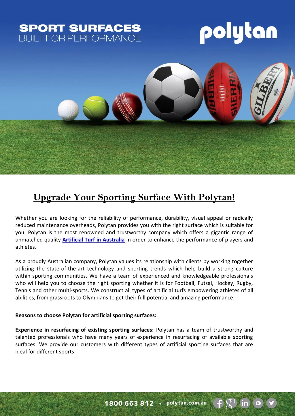 upgrade your sporting surface with polytan