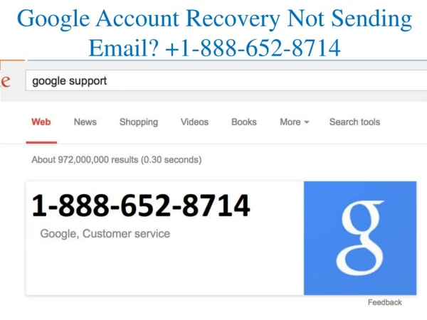 Google Account Recovery 1-888-652-8714 | Contact Google Help