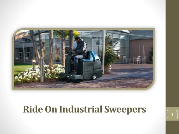 Ride On Industrial Sweepers - Best Service Providers