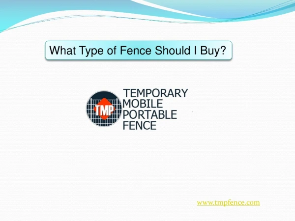 What Type of Fence Should I Buy