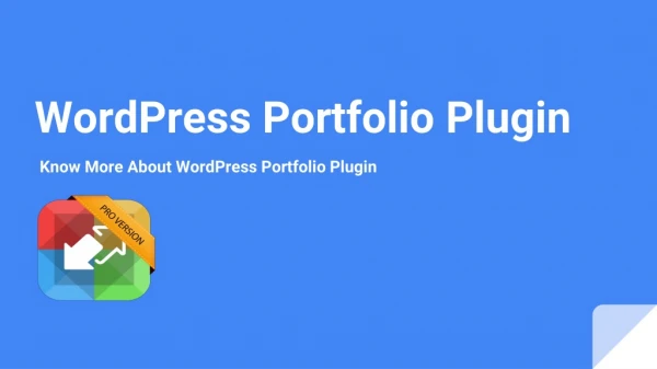 WordPress Portfolio Plugin-Know More About WordPress Portfolio Plugin