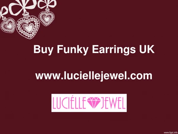 Buy Funky Earrings UK - www.luciellejewel.com