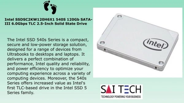 Intel SSDSC2KW120H6X1 540S 120Gb SATA-III 6.0Gbps TLC 2.5-Inch Solid State Drive