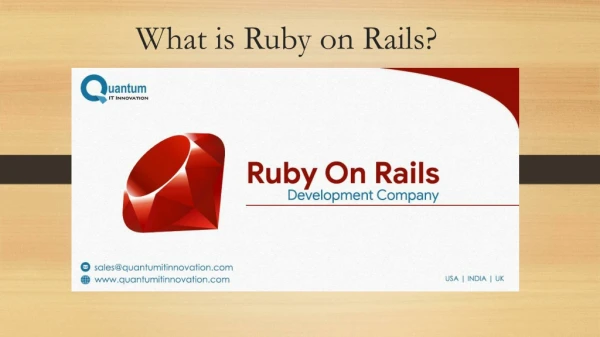 What is Rails?