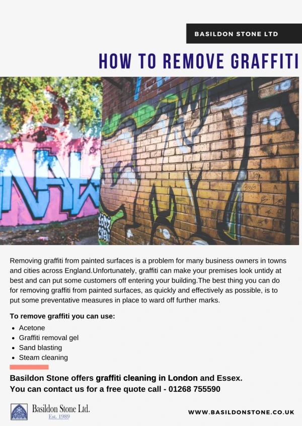 How to remove graffiti - Graffiti removal London