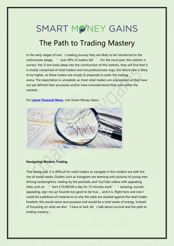 The Path to Trading Mastery
