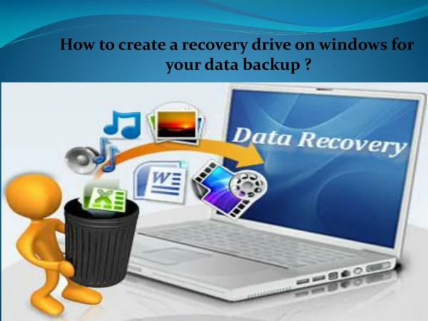 How to create a recovery drive on windows for your data backup?