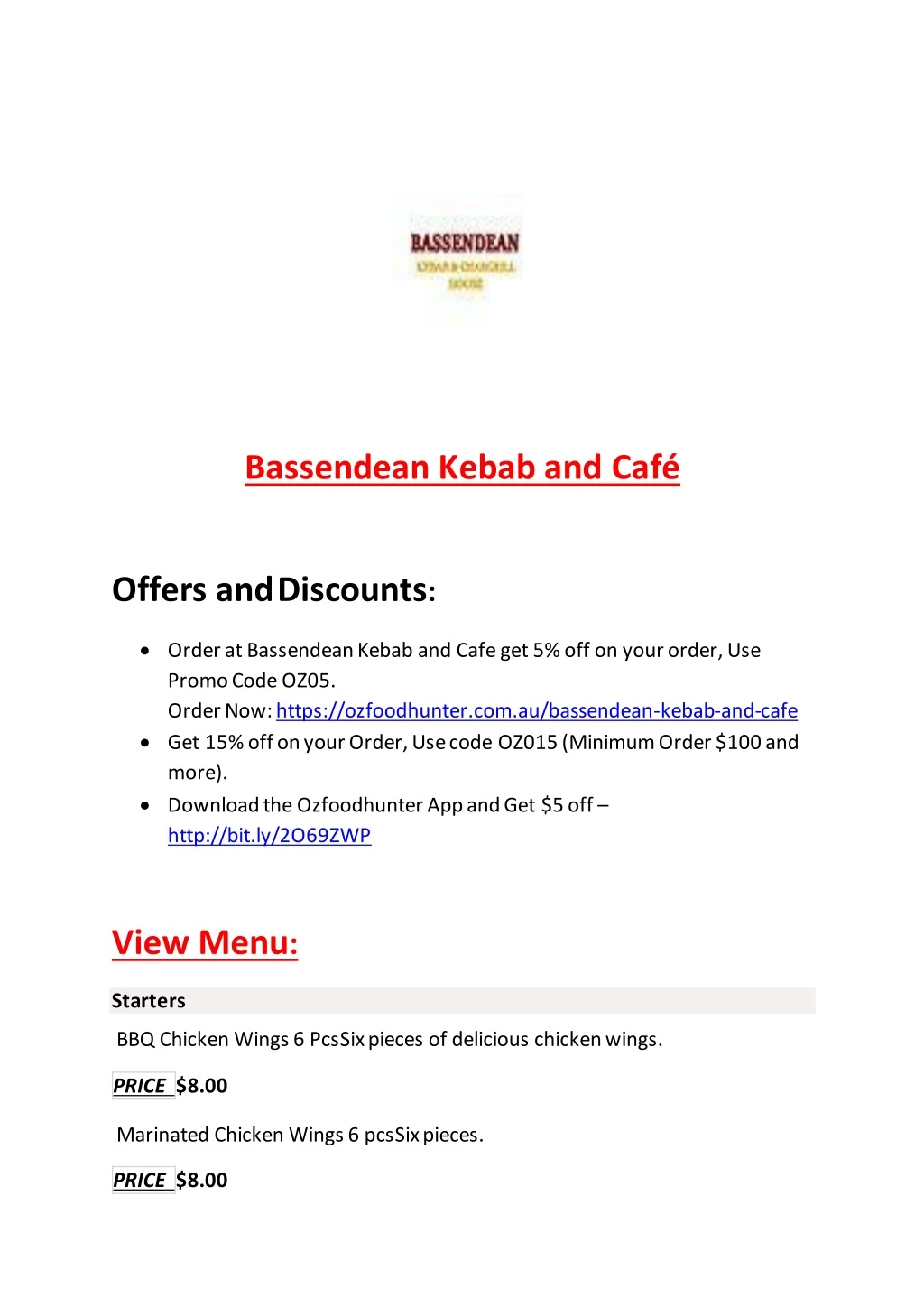 bassendean kebab and caf