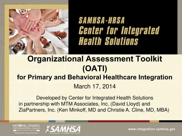 Organizational Assessment Toolkit (OATI) for Primary and Behavioral Healthcare Integration