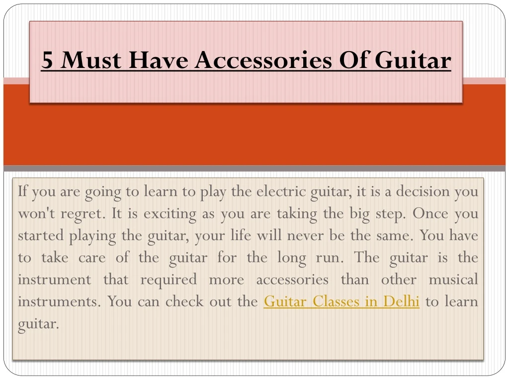 5 must have accessories of guitar