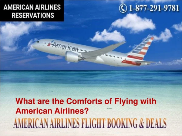 What are the Comforts of Flying with American Airlines?
