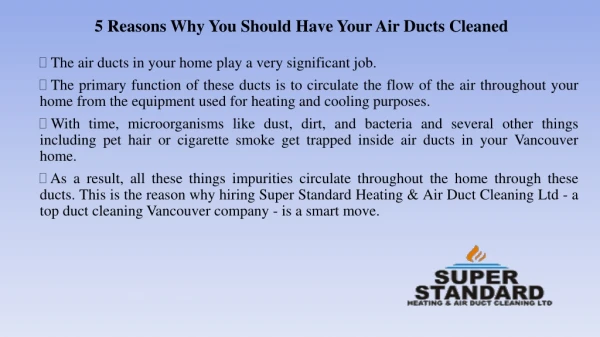 Duct Cleaning Vancouver