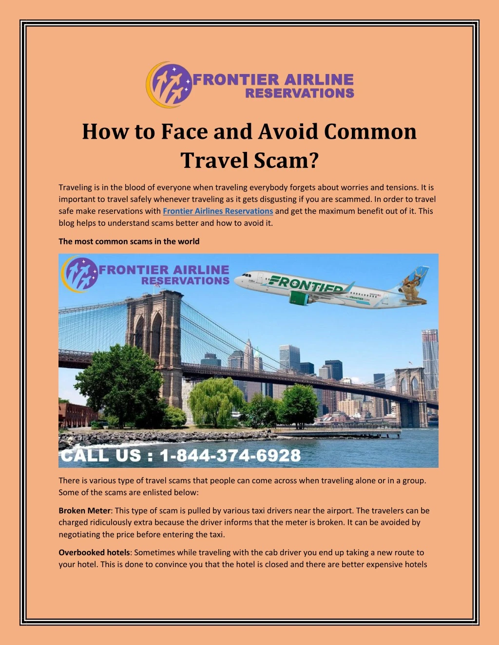 how to face and avoid common travel scam