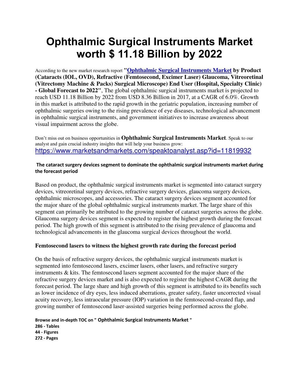 ophthalmic surgical instruments market worth