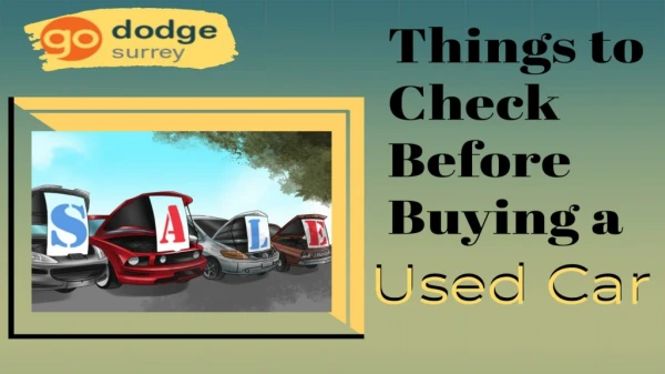 used car dealerships surrey | buying a used car