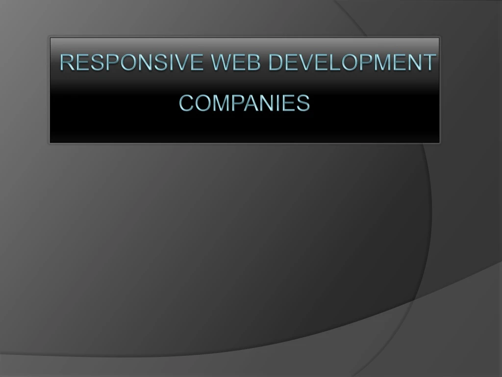 responsive web development companies