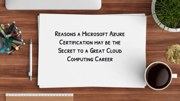 Reasons a Microsoft Azure and Cloud Computing Career