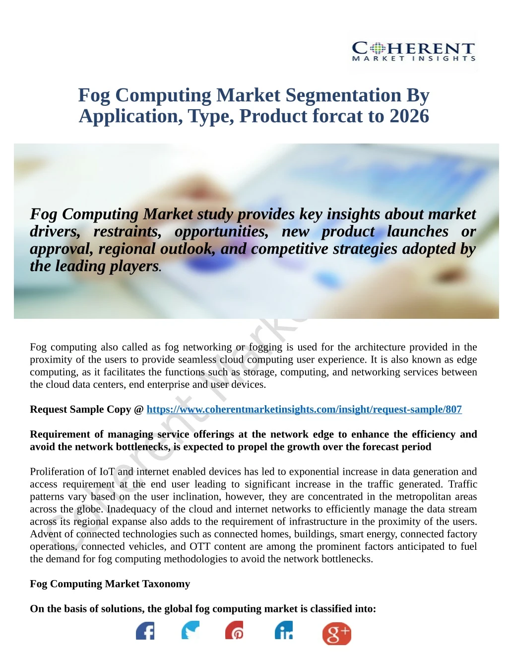 fog computing market segmentation by application
