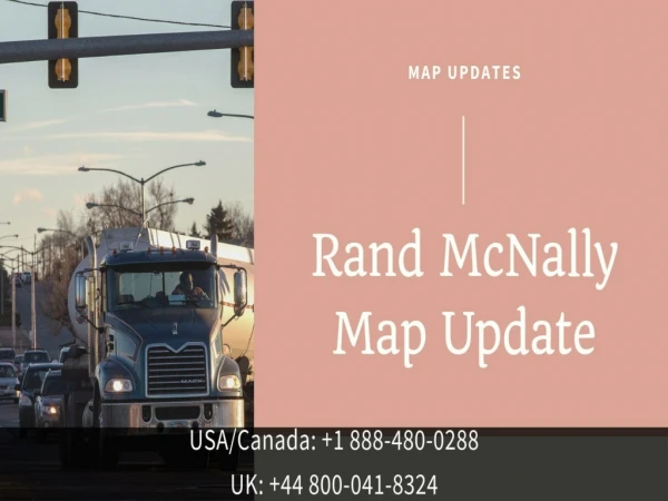 Rand McNally lifetime map updates 1 888-480-0288